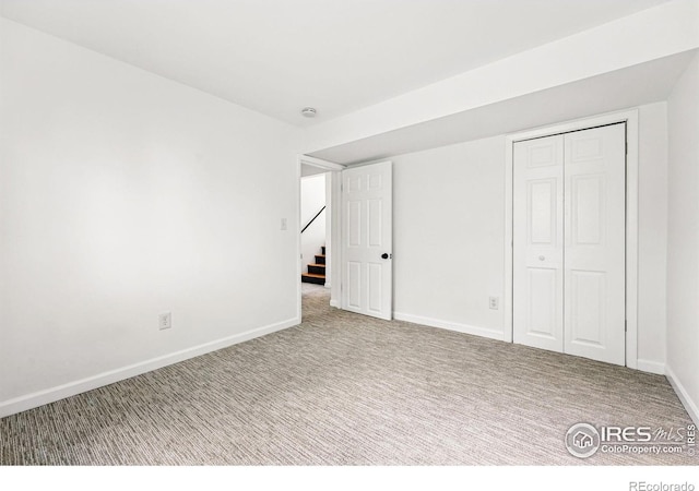 1350 Lehigh St, Boulder, CO 80305 - unfurnished bedroom with carpet flooring, baseboards, and a closet