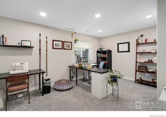 3593 Taylor Walker St, Loveland, CO 80537 - carpeted office space featuring recessed lighting and baseboards