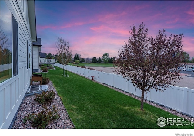 3593 Taylor Walker St, Loveland, CO 80537 - view of yard at dusk