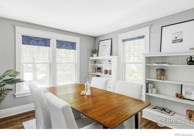 2424 4th St, Boulder, CO 80304 - dining room with dark wood finished floors and baseboards