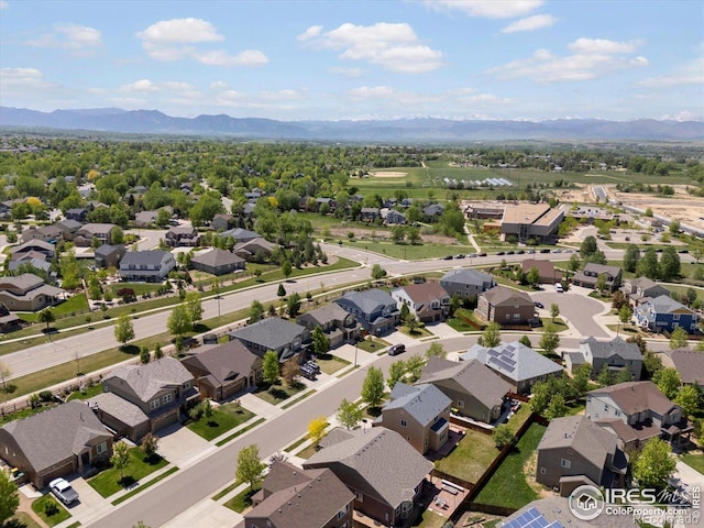 950 Sumner Way, Erie, CO 80516 - aerial view of residential area featuring mountains