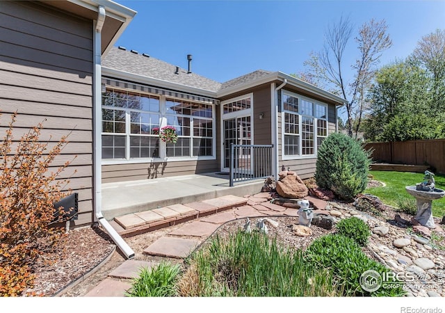 2409 Rock Creek Dr, Fort Collins, CO 80528 - rear view of property with fence