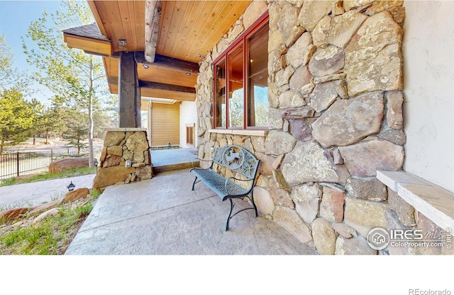 1049 Pine Knoll Dr, Estes Park, CO 80517 - view of patio featuring fence