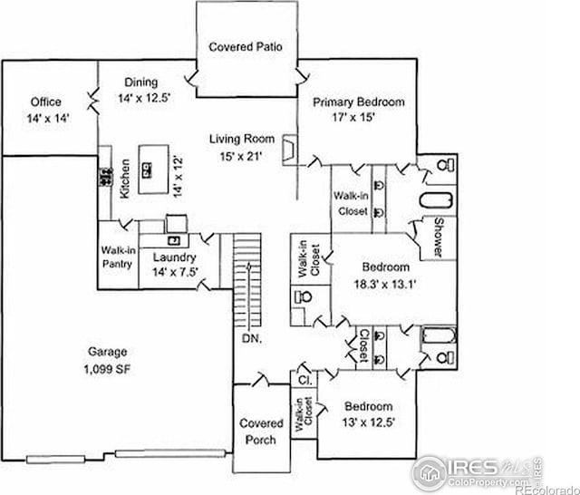 1156 Bordeaux Dr, Fort Collins, CO 80526 - property floor plan