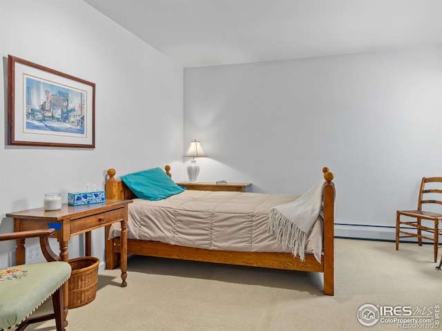 160 Riverside Dr Unit 2, Estes Park, CO 80517 - bedroom with carpet floors and a baseboard heating unit