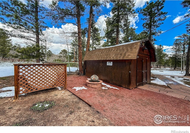 6 Norske Trl, Allenspark, CO 80510 - view of yard with a storage shed and an outdoor structure