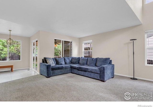 1724 Holeman Dr, Erie, CO 80516 - living room with carpet floors and baseboards