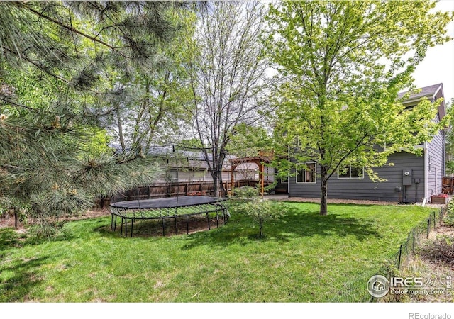1724 Holeman Dr, Erie, CO 80516 - view of yard featuring a trampoline