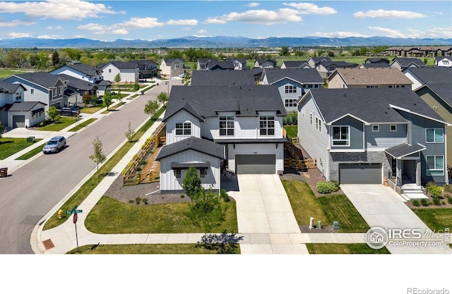 5085 Blanchette St, Timnath, CO 80547 - aerial perspective of suburban area with a mountainous background