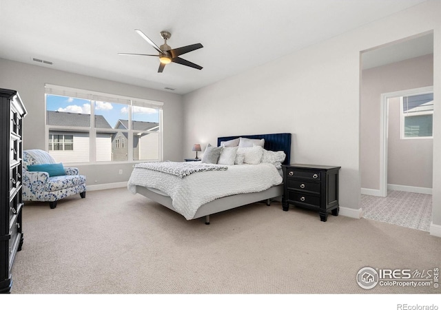 5085 Blanchette St, Timnath, CO 80547 - carpeted bedroom featuring baseboards and ceiling fan