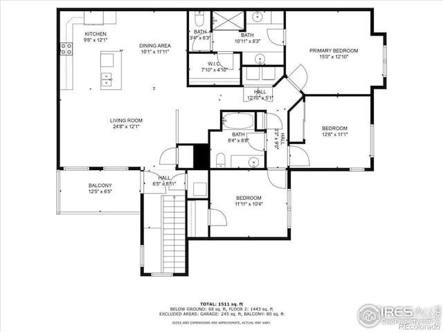 350 High Point Dr Unit 201, Longmont, CO 80504 - home floor plan