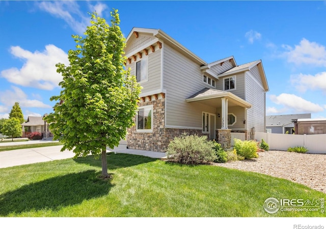 view of front of house featuring stone siding