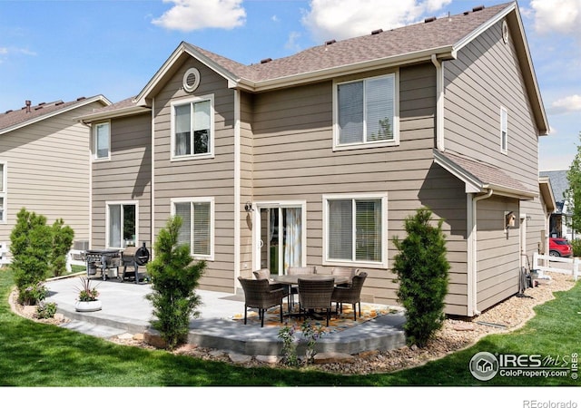 4416 Pika Dr, Loveland, CO 80537 - rear view of property featuring a patio