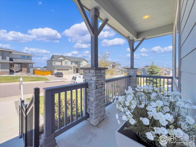 6506 Merrimack Dr, Castle Pines, CO 80108 - balcony featuring a residential view