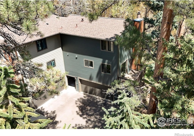4888 Silver Spruce Ln, Evergreen, CO 80439 - view from above of property