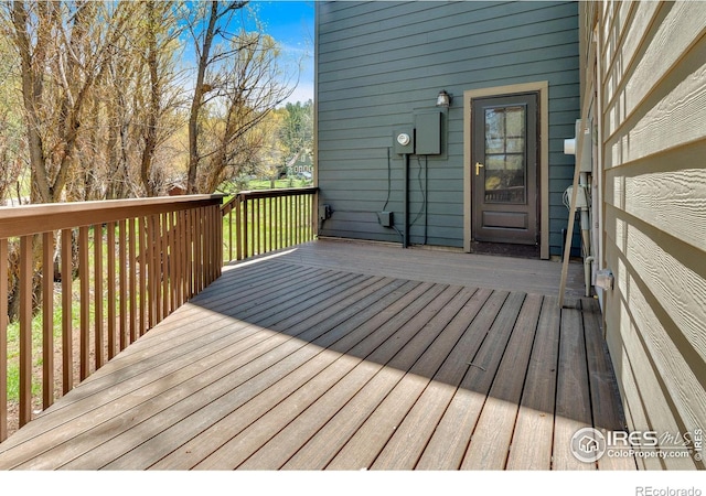 4888 Silver Spruce Ln, Evergreen, CO 80439 - view of deck