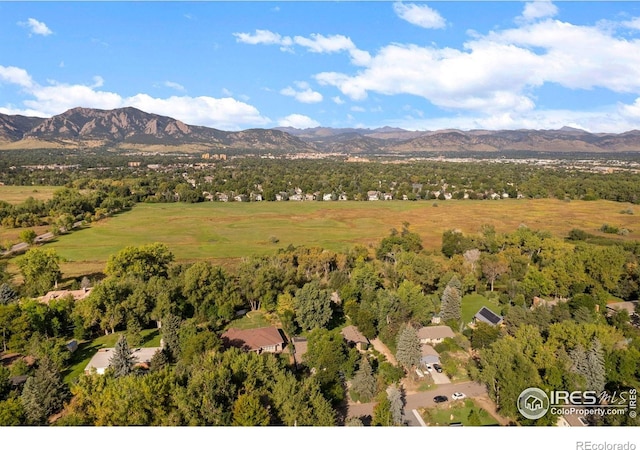 819 Gapter Rd, Boulder, CO 80303 - aerial view of a mountain backdrop