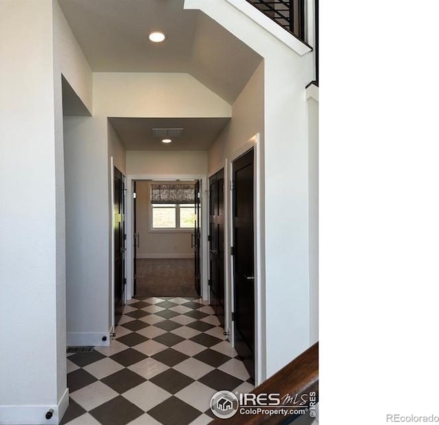 410 Superior Dr, Superior, CO 80027 - hall with baseboards, recessed lighting, and dark floors