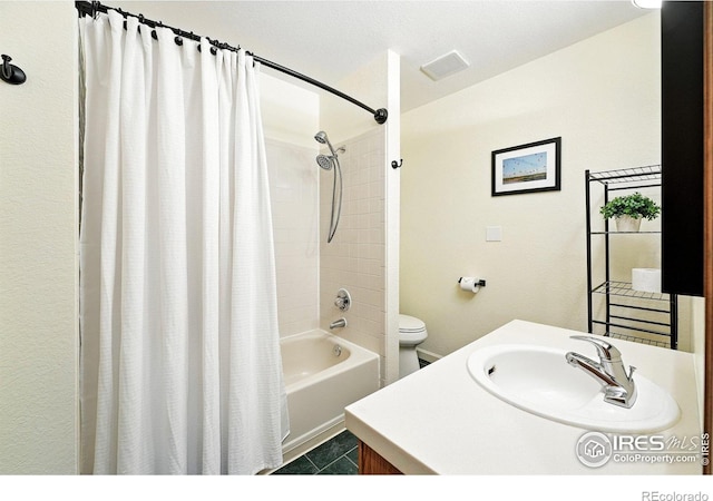5016 Buckingham Rd Unit 4, Boulder, CO 80301 - full bathroom with shower / tub combo, tile patterned floors, and vanity