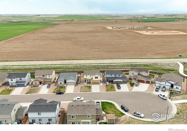 overview of rural landscape with nearby suburban area