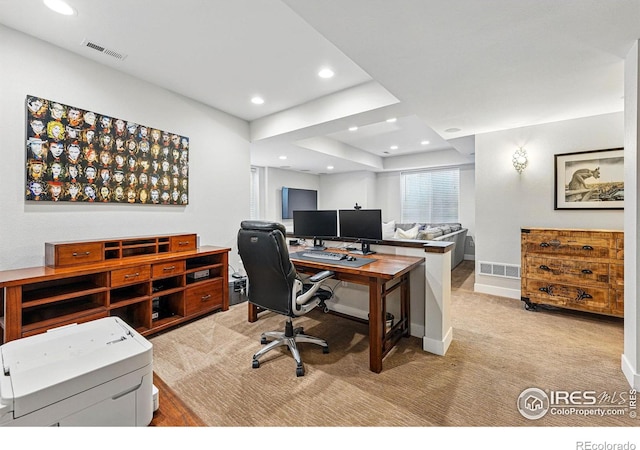 5145 Denver St, Boulder, CO 80304 - office space with light colored carpet, baseboards, and recessed lighting