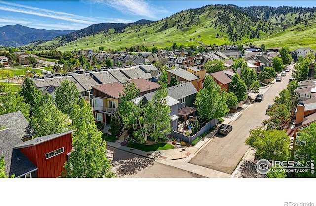 5145 Denver St, Boulder, CO 80304 - aerial view of residential area featuring mountains