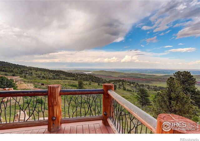 9126 Gold Mine Rd, Loveland, CO 80538 - view of wooden deck