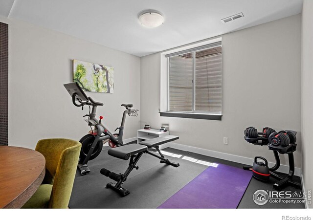 3663 Silverton St, Boulder, CO 80301 - exercise room featuring baseboards