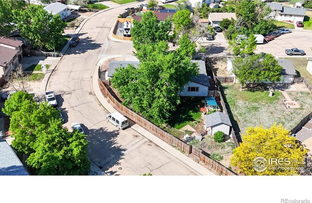 aerial perspective of suburban area