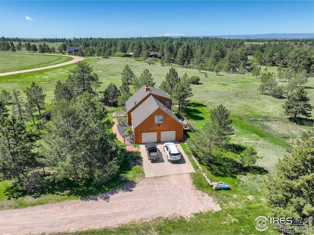 2219 Meadow Green Cir, Franktown, CO 80116 - aerial view of property and surrounding area featuring a forest