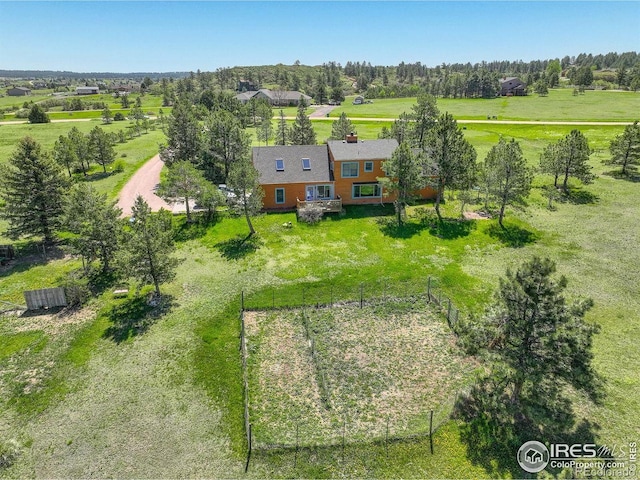 2219 Meadow Green Cir, Franktown, CO 80116 - view from above of property with a tree filled landscape