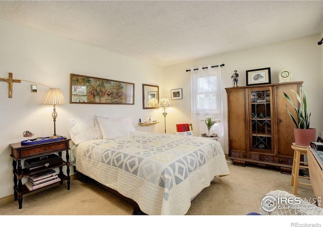 2219 Meadow Green Cir, Franktown, CO 80116 - carpeted bedroom with a textured ceiling
