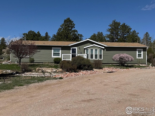 view of ranch-style home