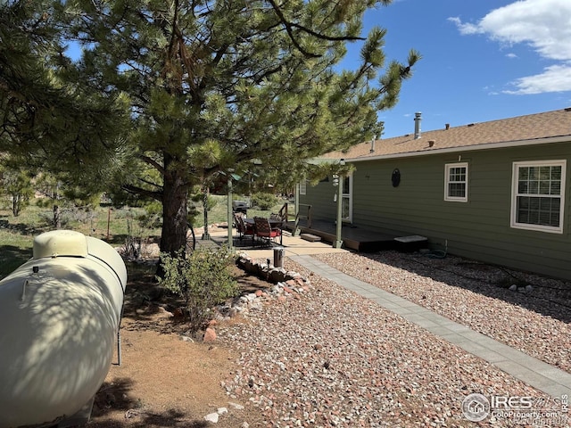 view of yard featuring a patio