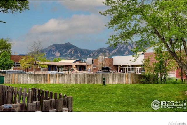 4140 Monroe Dr Unit C, Boulder, CO 80303 - view of yard featuring a mountain view