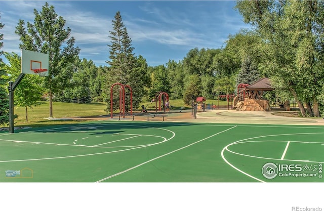 4140 Monroe Dr Unit C, Boulder, CO 80303 - view of sport court with community basketball court and a gazebo