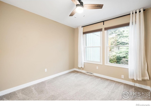 93 Benthaven Pl, Boulder, CO 80305 - carpeted empty room with ceiling fan and baseboards