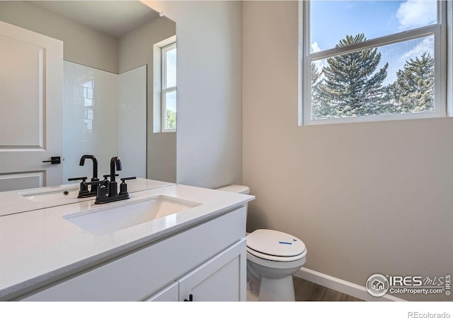 2710 Crystal Spgs, Longmont, CO 80503 - bathroom featuring vanity and wood finished floors