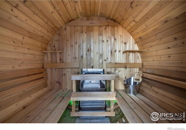 2123 Picture Point Dr, Windsor, CO 80550 - sauna / steam room with wood walls and wood ceiling