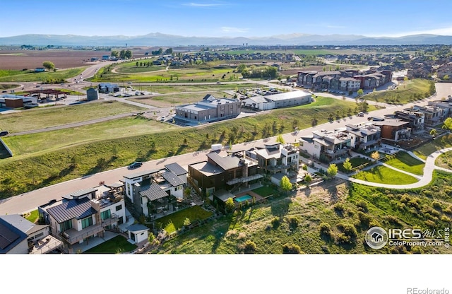 2123 Picture Point Dr, Windsor, CO 80550 - aerial view of residential area featuring a mountain backdrop
