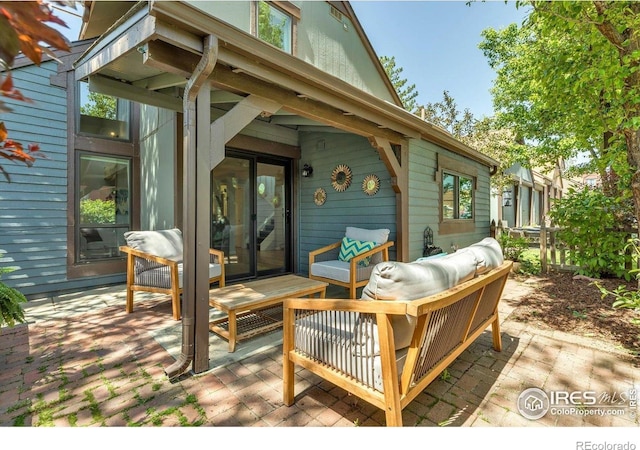 3582 Smuggler Way, Boulder, CO 80305 - deck featuring a patio area and an outdoor hangout area
