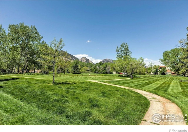 3582 Smuggler Way, Boulder, CO 80305 - view of home's community featuring a yard and a mountain view