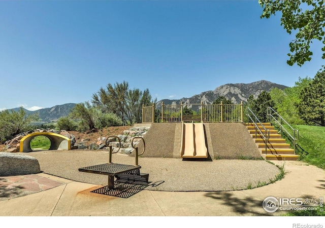 3582 Smuggler Way, Boulder, CO 80305 - view of patio / terrace with a mountain view