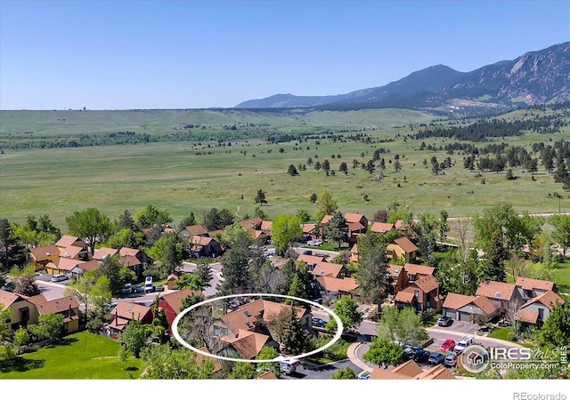 3582 Smuggler Way, Boulder, CO 80305 - aerial view of sparsely populated area with a mountainous background and nearby suburban area