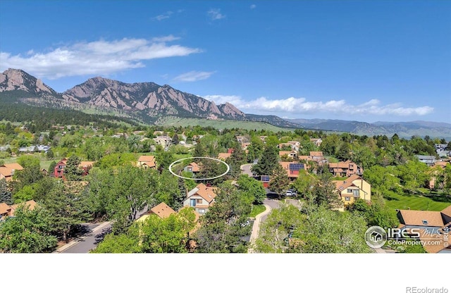 3582 Smuggler Way, Boulder, CO 80305 - mountain view featuring nearby suburban area