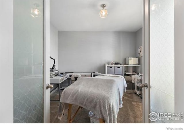 bedroom featuring carpet floors