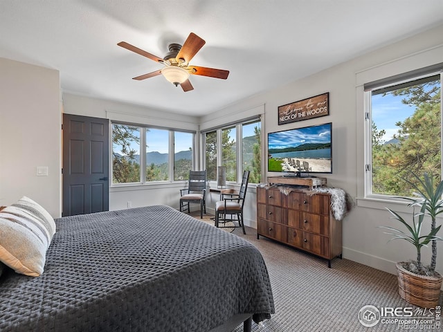 370 Big Boulder Dr, Estes Park, CO 80517 - bedroom with multiple windows and carpet