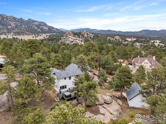370 Big Boulder Dr, Estes Park, CO 80517 - bird's eye view of a mountain backdrop