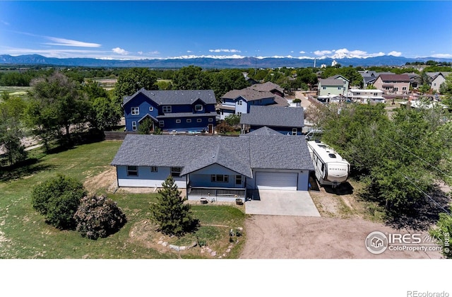 10007 E County Line Rd, Longmont, CO 80501 - aerial perspective of suburban area featuring mountains