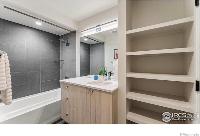 2625 W 25th Ave Unit 7, Denver, CO 80211 - full bath featuring vanity and shower / bath combination